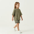 Moss-Basic Oversized Boxy Tee