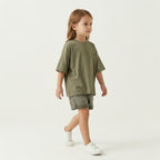 Moss-Basic Oversized Boxy Tee