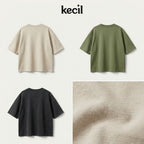 Slate-Basic Oversized Boxy Tee (Copy)