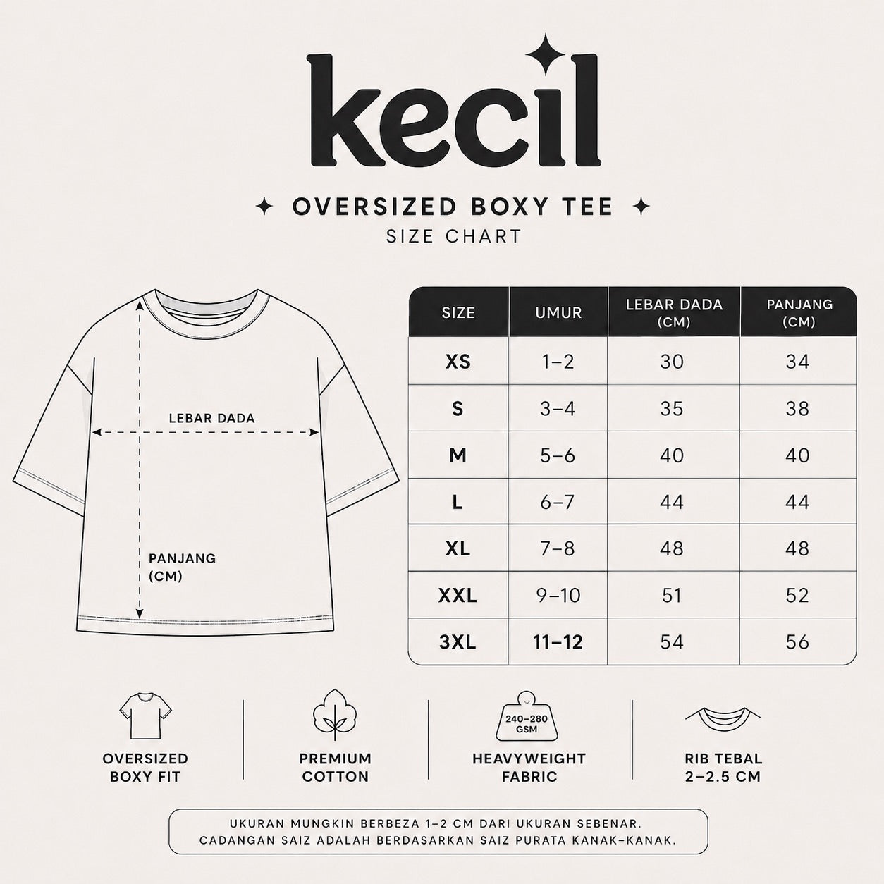 Basic Oversized Boxy Tee