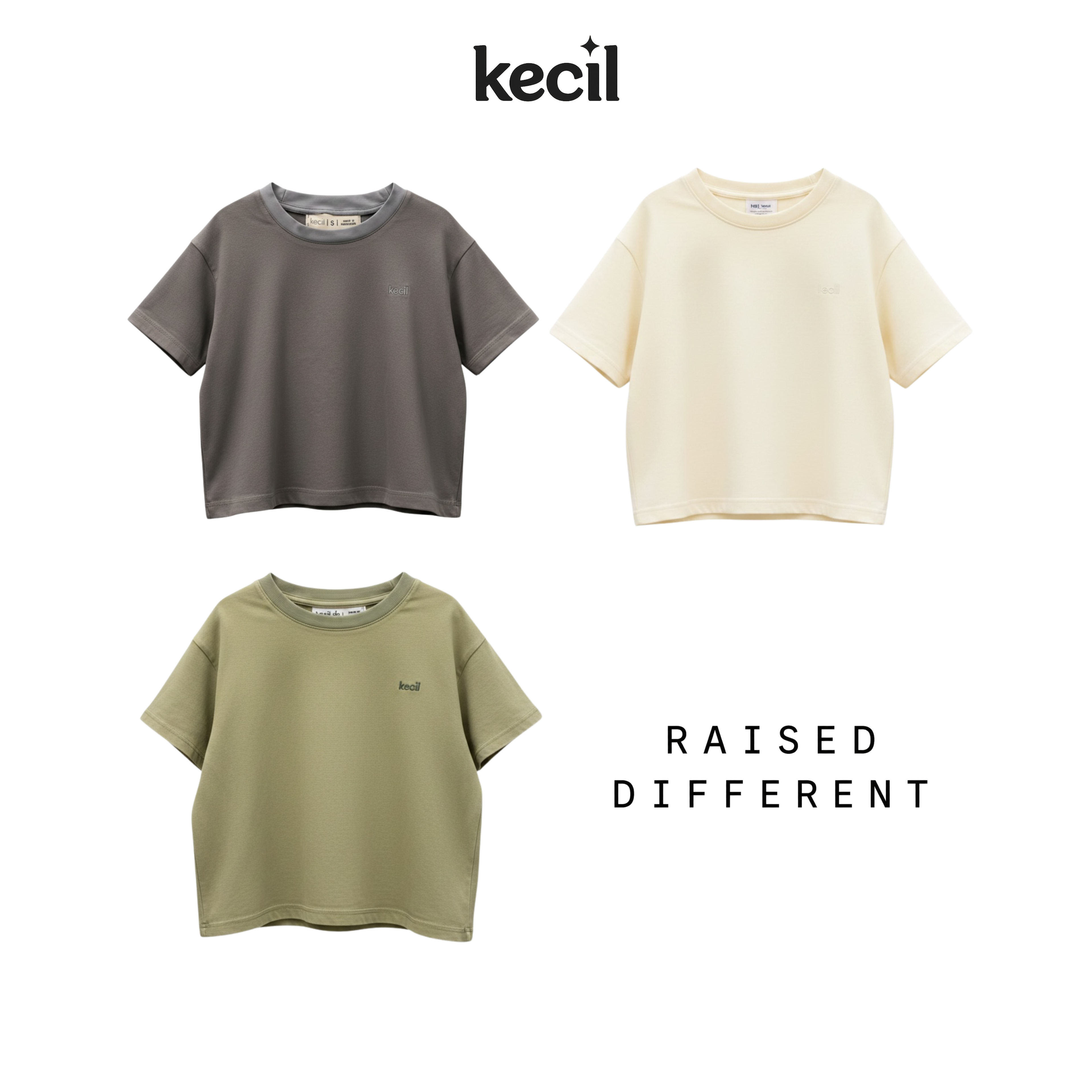 Slate-Basic Oversized Boxy Tee